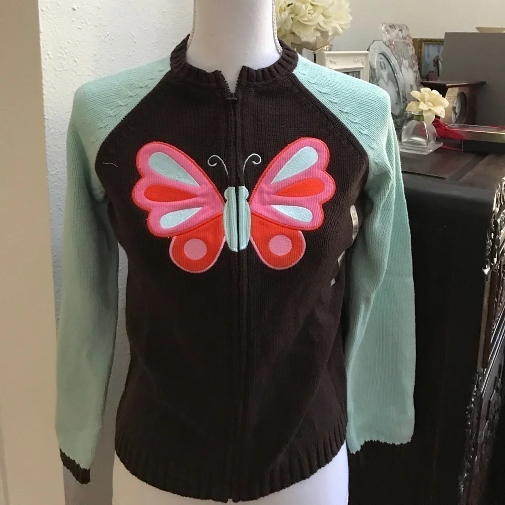Gap sweater zip NWT size 14-16
